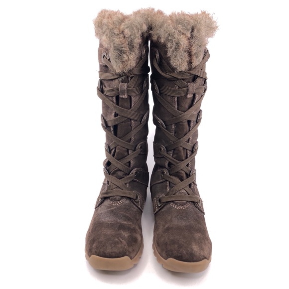 Fairy Grunge Brown Faux Fur Boots - Picture 4 of 11